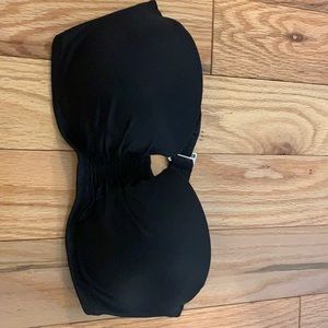 Victoria’s Secret black bikini bandeau style top